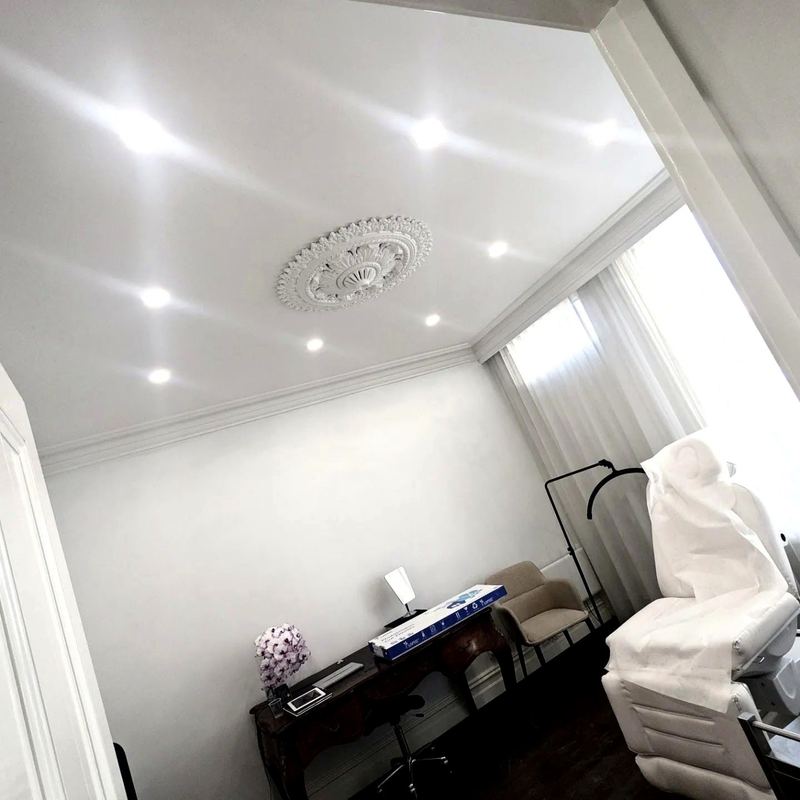 Downlights in a treatment room
